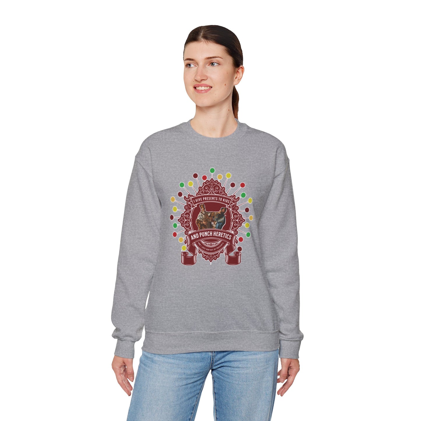 Punching Heretics I - Unisex Crewneck Sweatshirt