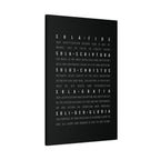 The Five Solas - Canvas Print