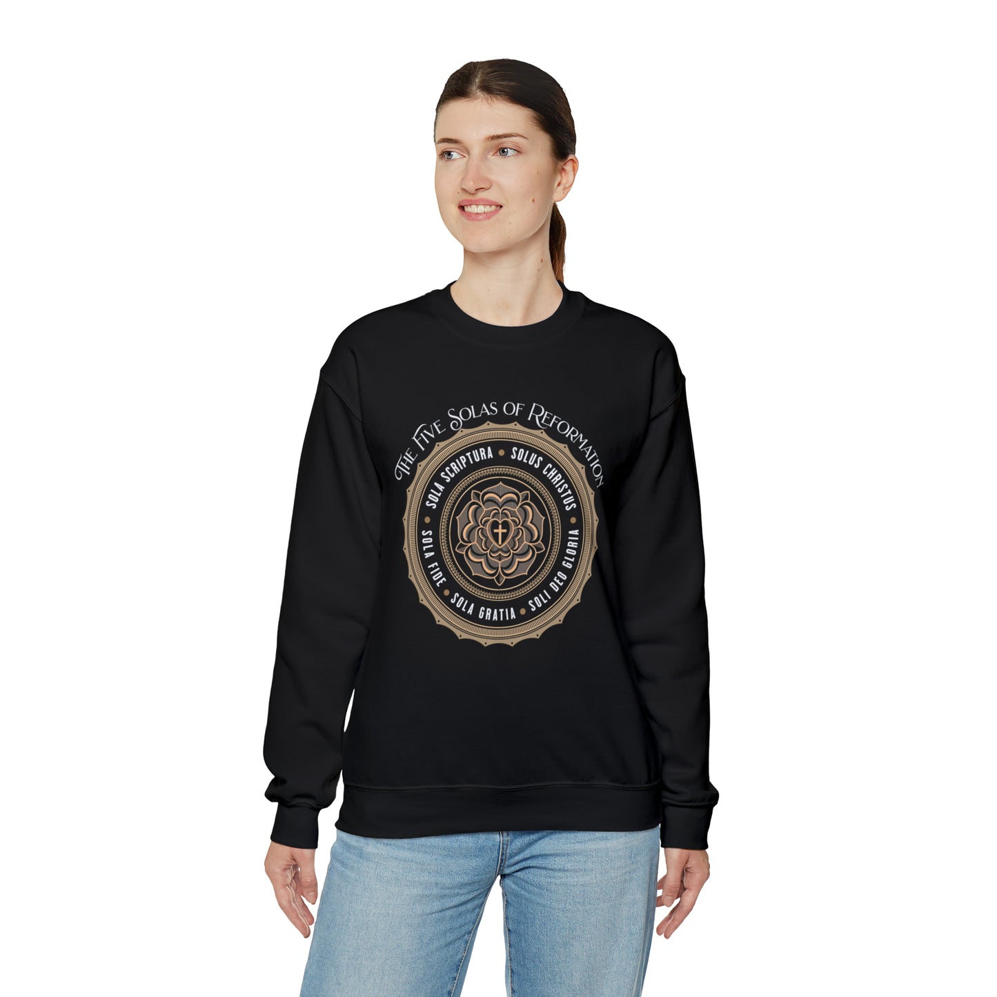 The 5 Solas - Crewneck Sweatshirt Calvinist Apparel™