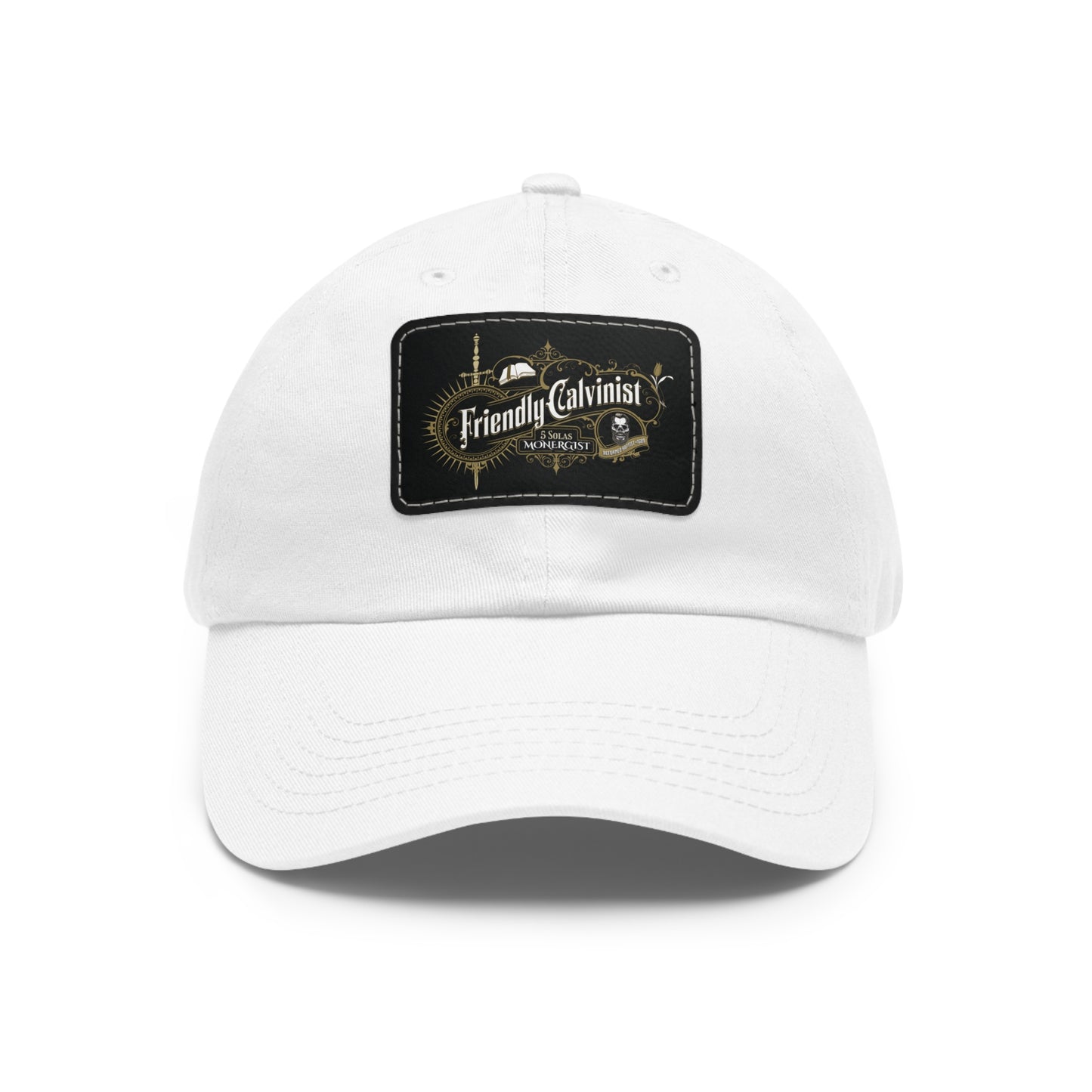 Friendly Calvinist Original - Dad Hat with Leather Patch Calvinist Apparel™