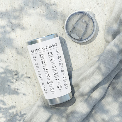 Greek Alphabet 20oz Tumbler