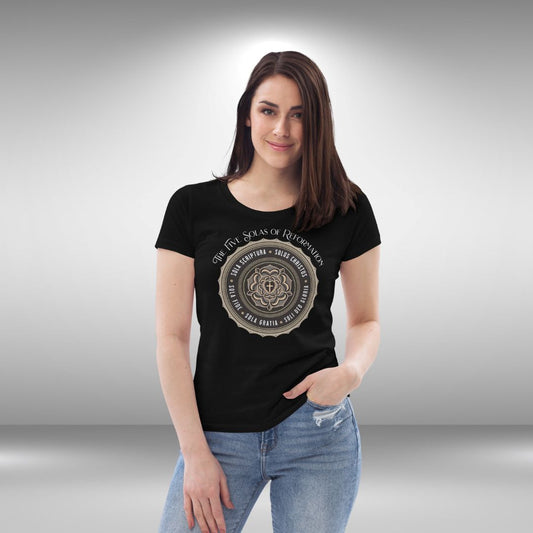 The 5 Solas - Women's Relaxed Fit Tee Calvinist Apparel™