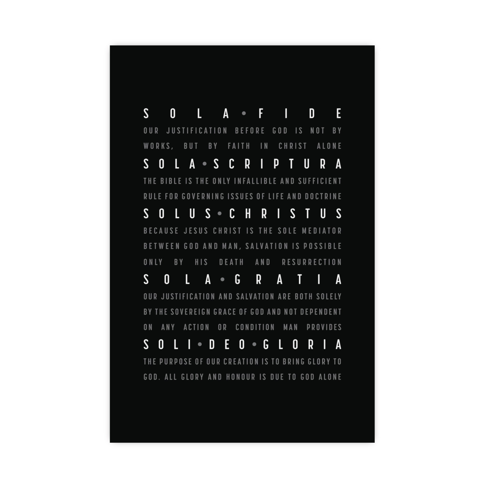 The Five Solas Poster