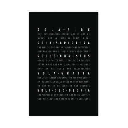 The Five Solas Poster