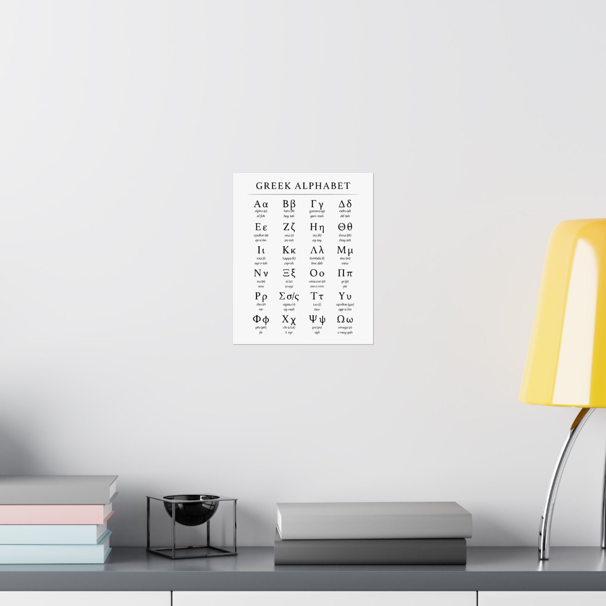Greek Alphabet - Matte Vertical Posters