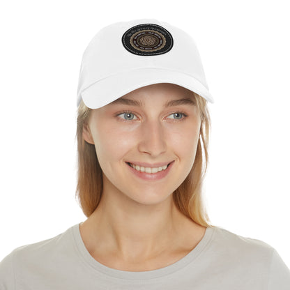 The 5 Solas of Reformation Dad Hat with Round Leather Patch