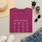 Greek Alphabet Unisex Softstyle T-Shirt - Perfect for Students and Scholars