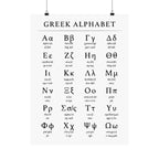 Greek Alphabet - Matte Vertical Posters