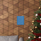 Greek Alphabet -  Aqua Blue Matte Vertical Posters