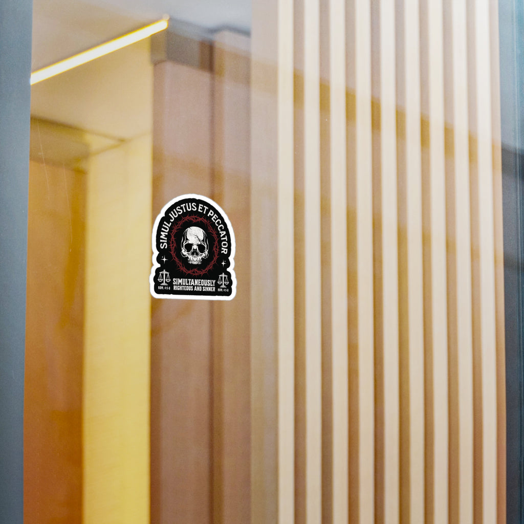 Simul Justus Et Peccator - Kiss-Cut Vinyl Decals