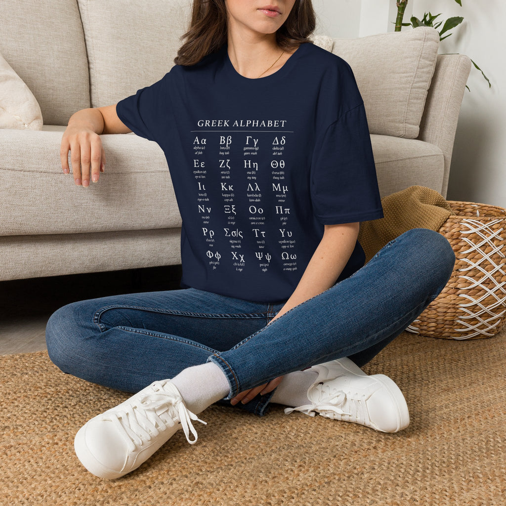 Greek Alphabet Unisex Softstyle T-Shirt - Perfect for Students and Scholars