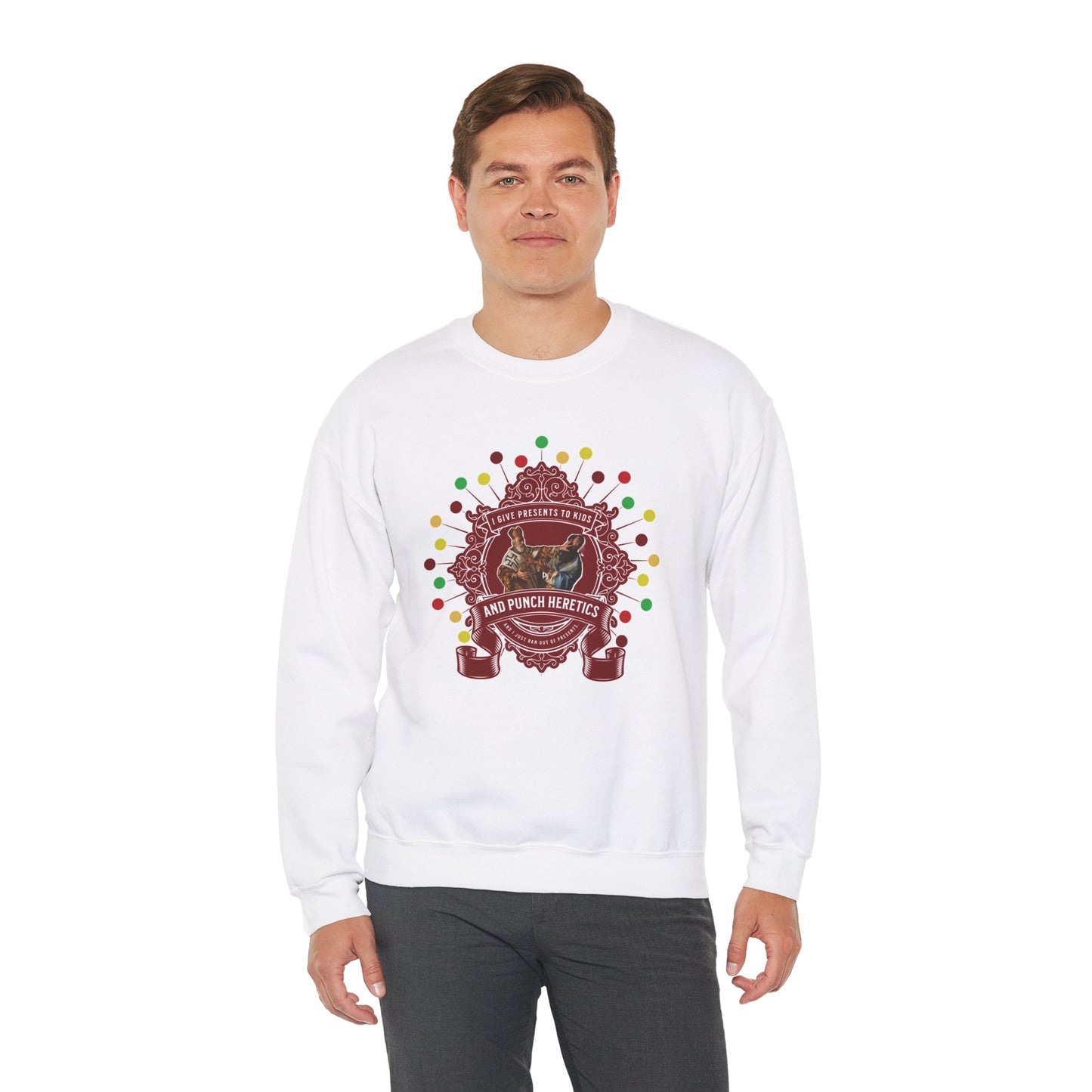 Punching Heretics I - Unisex Crewneck Sweatshirt