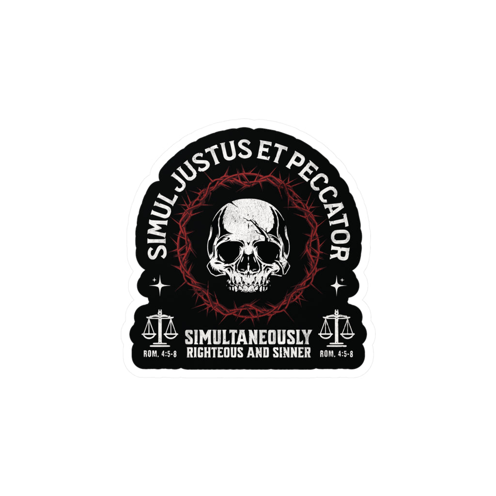 Simul Justus Et Peccator - Kiss-Cut Vinyl Decals
