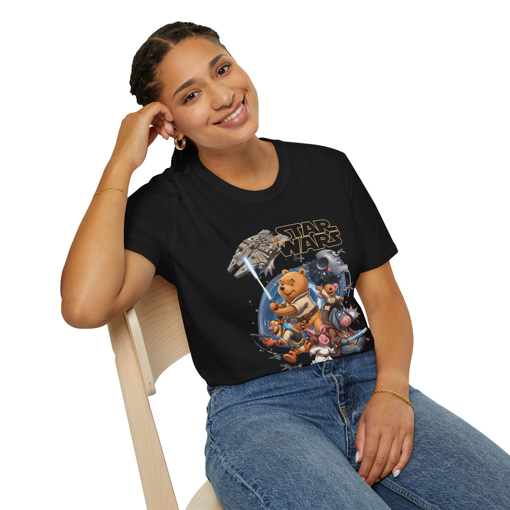 Winnie The Pooh Star Wars Tee — Retro Space Adventure Tee