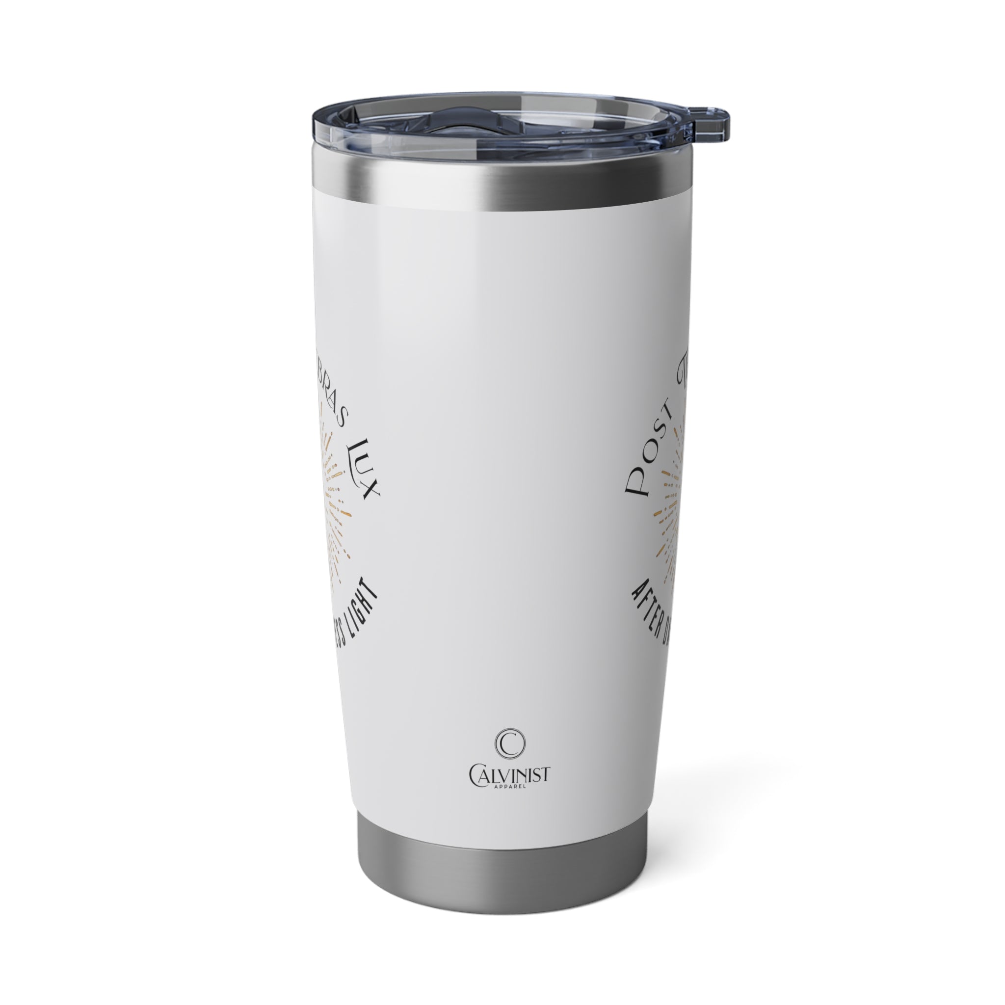 Post Tenebras Lux 20oz White Tumbler