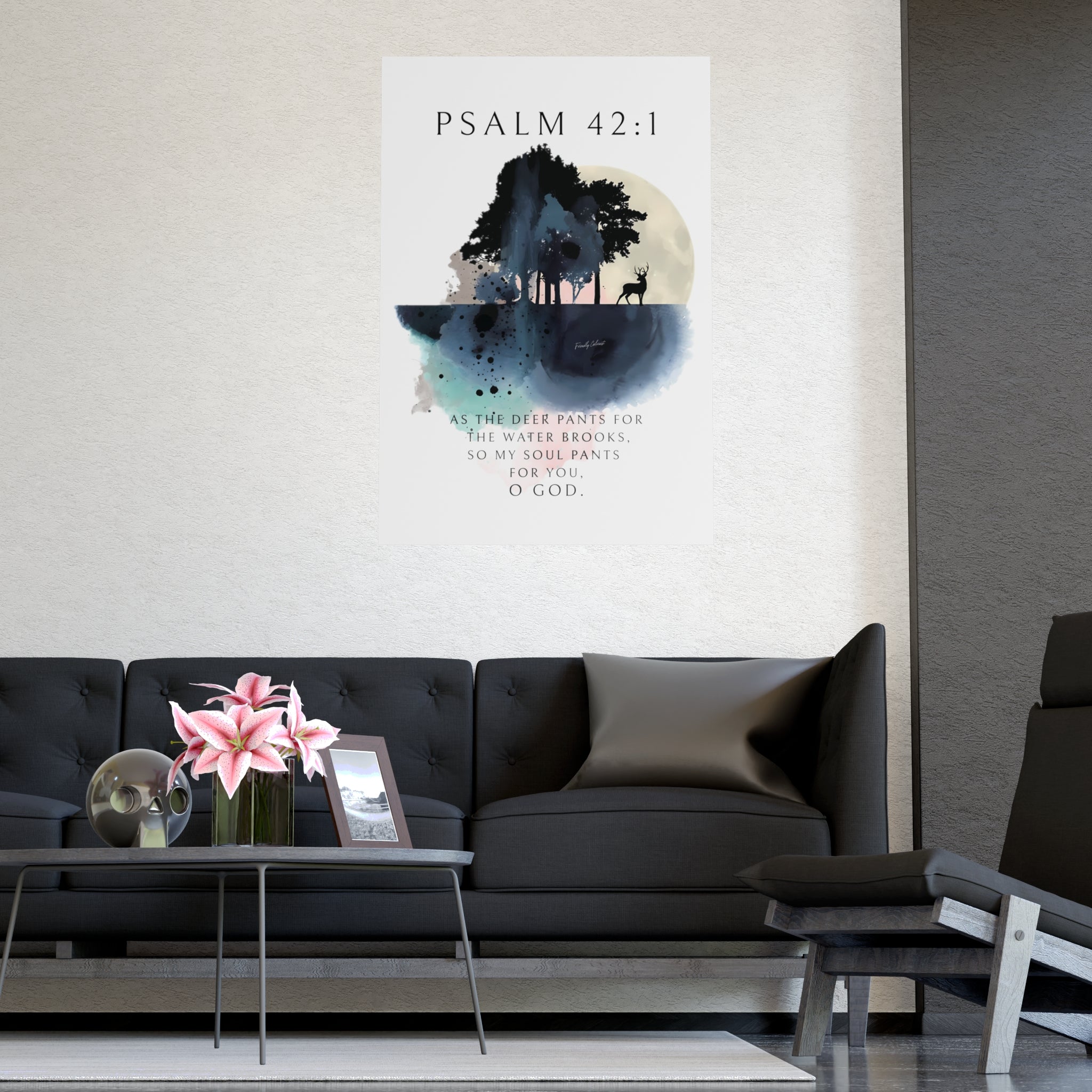 My Soul Thirsts For God - Vertical Matte Posters Printify
