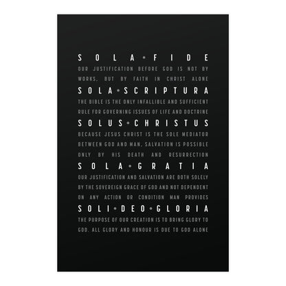 The Five Solas Poster