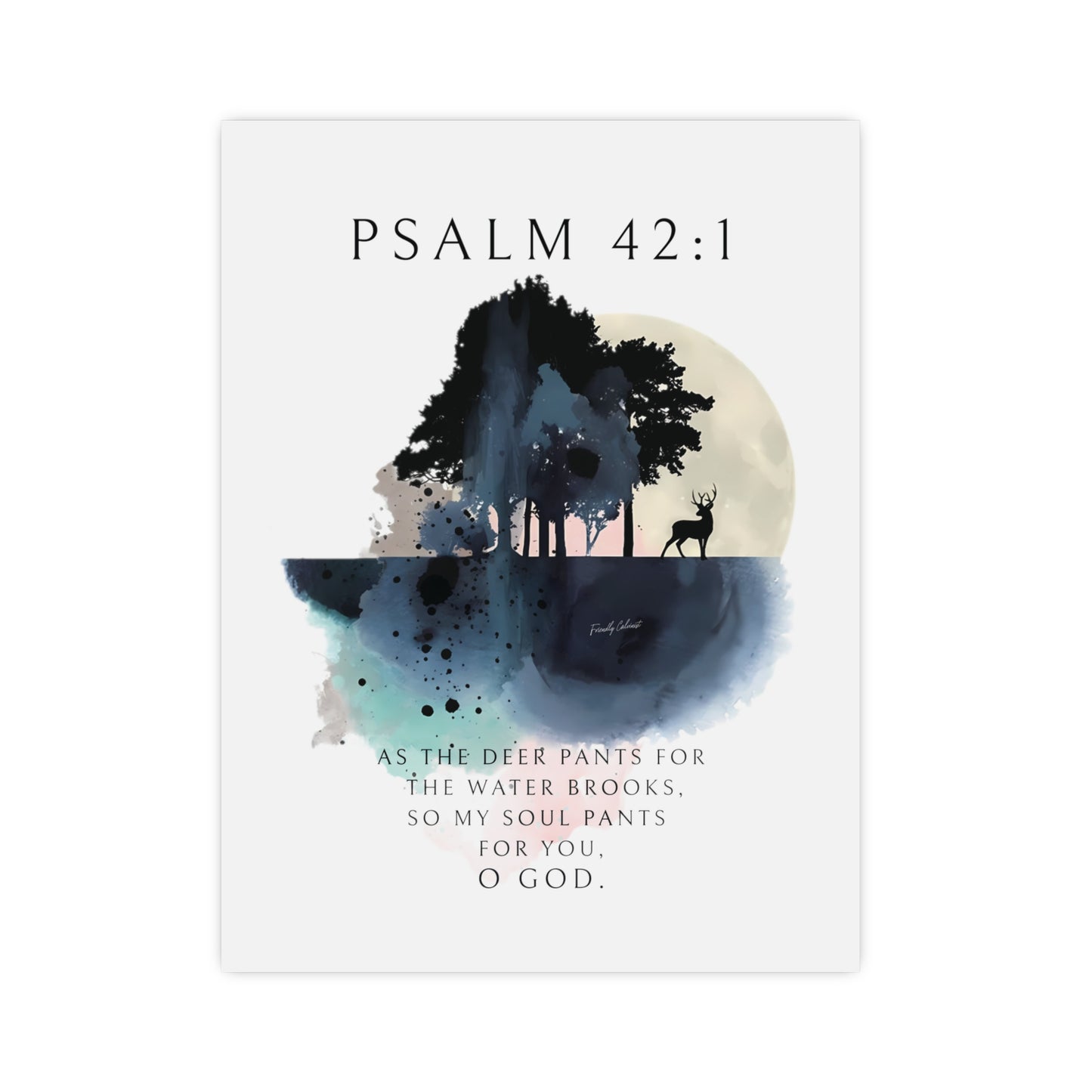 My Soul Thirsts For God - Vertical Matte Posters Printify