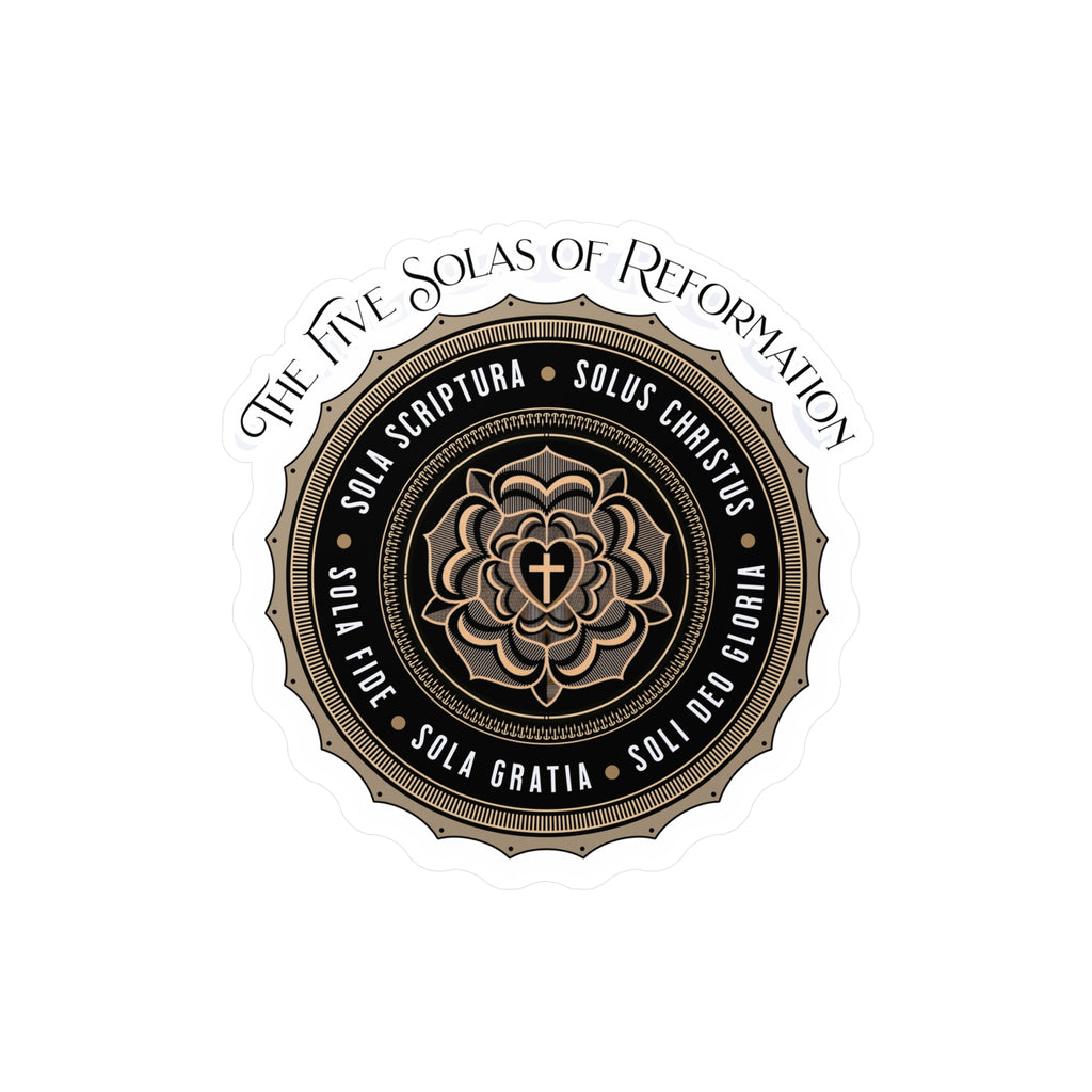 The Five Solas of Reformation - Kiss-Cut Vinyl Decals