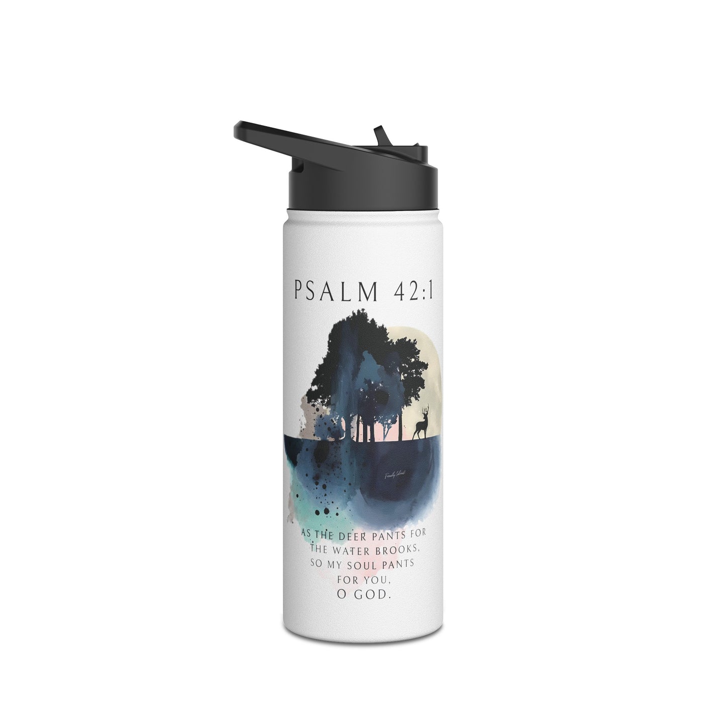 My Soul Thirsts For God - Stainless Steel Water Bottle Calvinist Apparel™