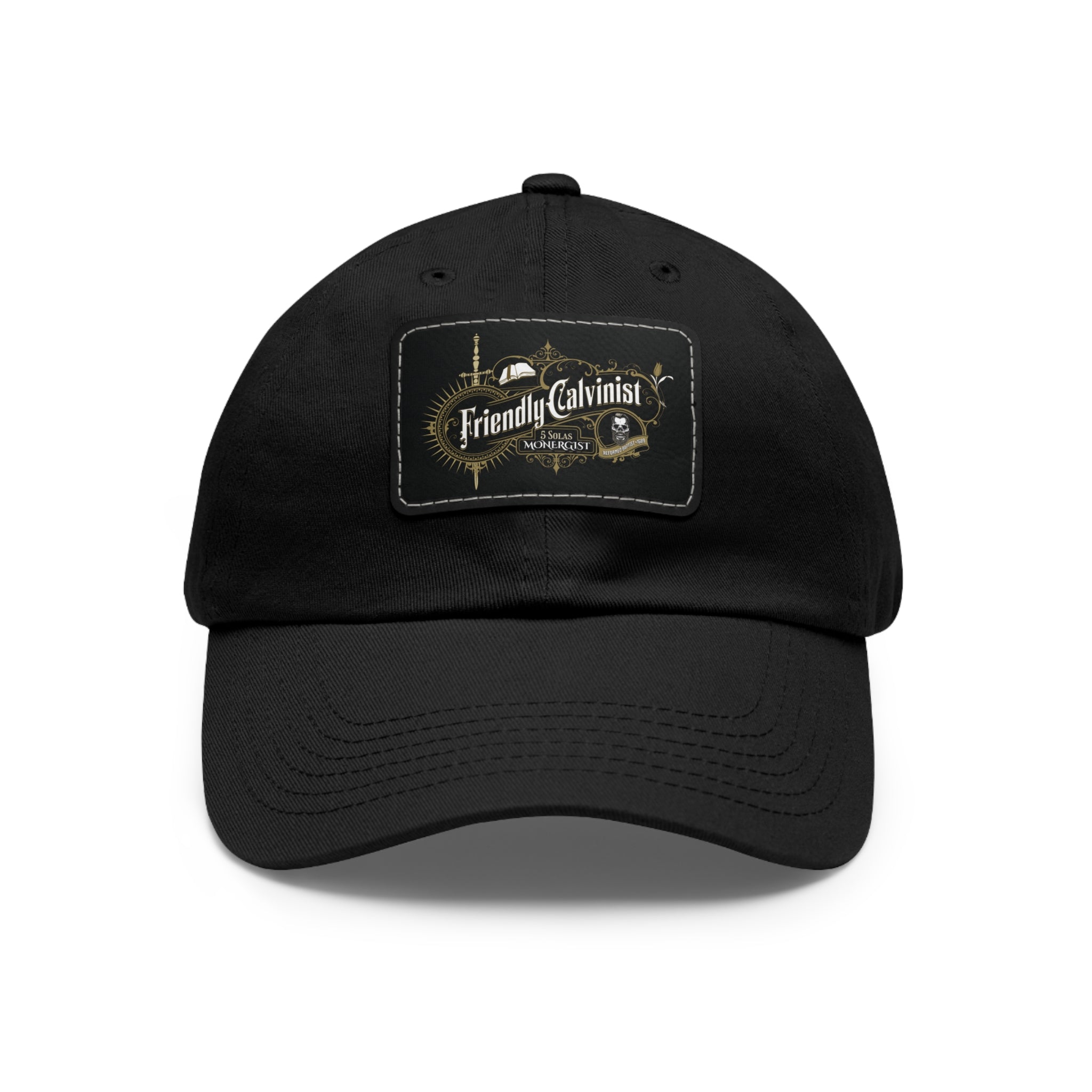 Friendly Calvinist Original - Dad Hat with Leather Patch Calvinist Apparel™