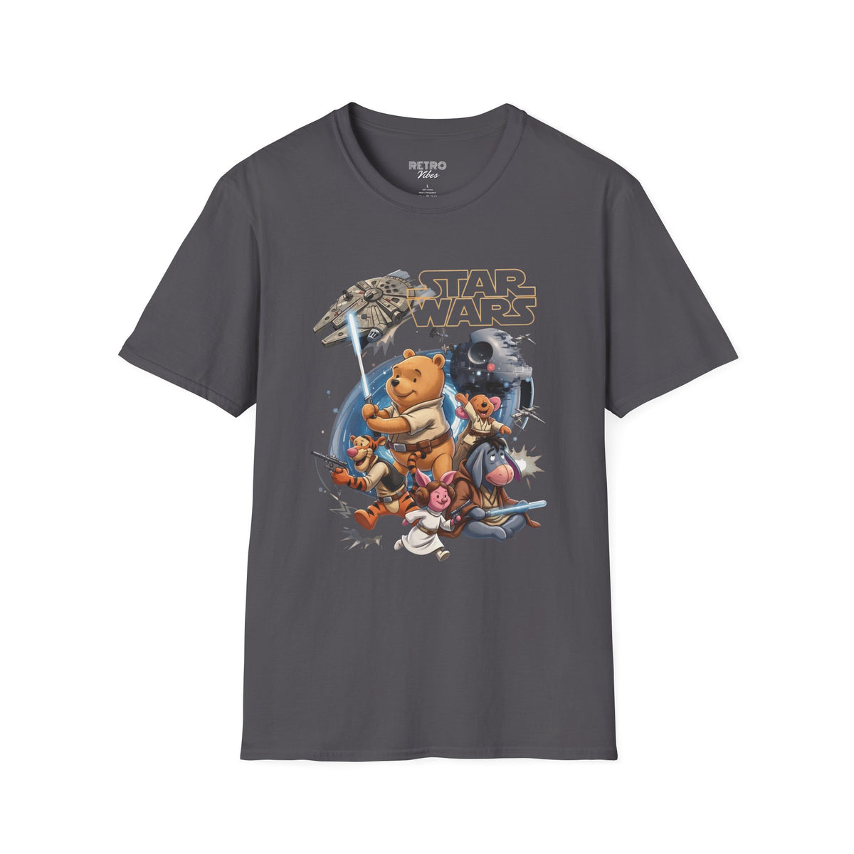 Winnie The Pooh Star Wars Tee — Retro Space Adventure Tee