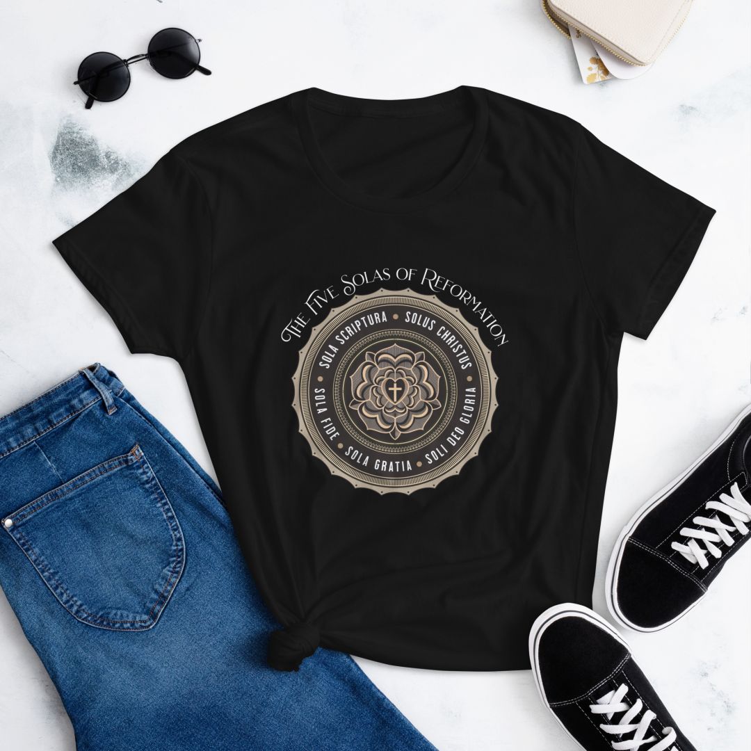 The 5 Solas - Women's Relaxed Fit Tee Calvinist Apparel™