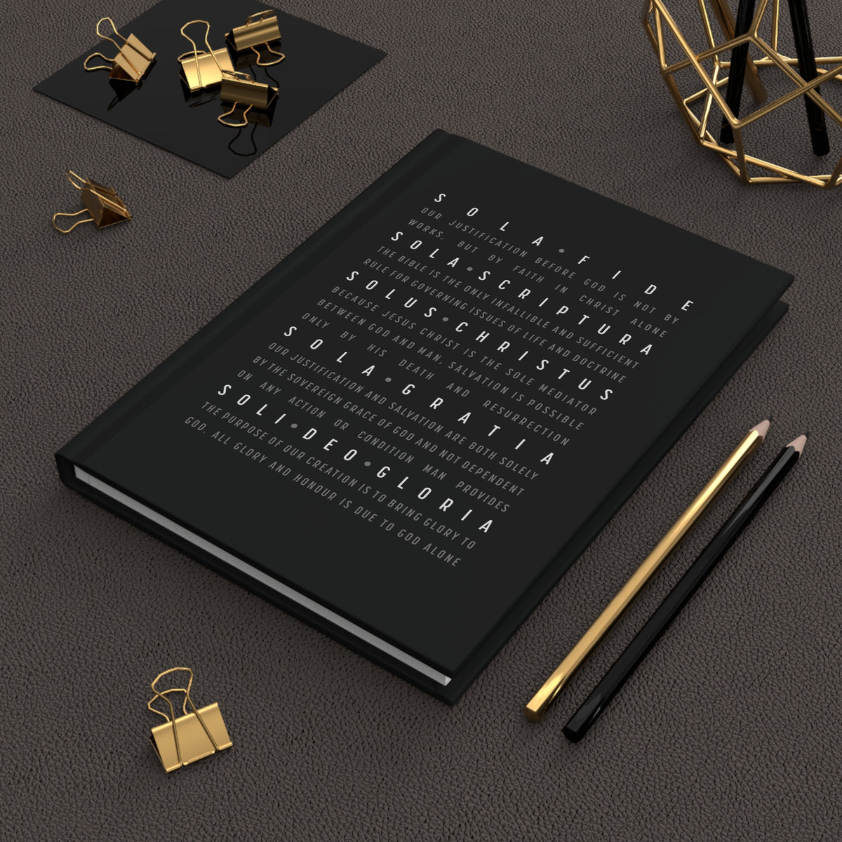 The Five Solas Lined Hardcover Journal