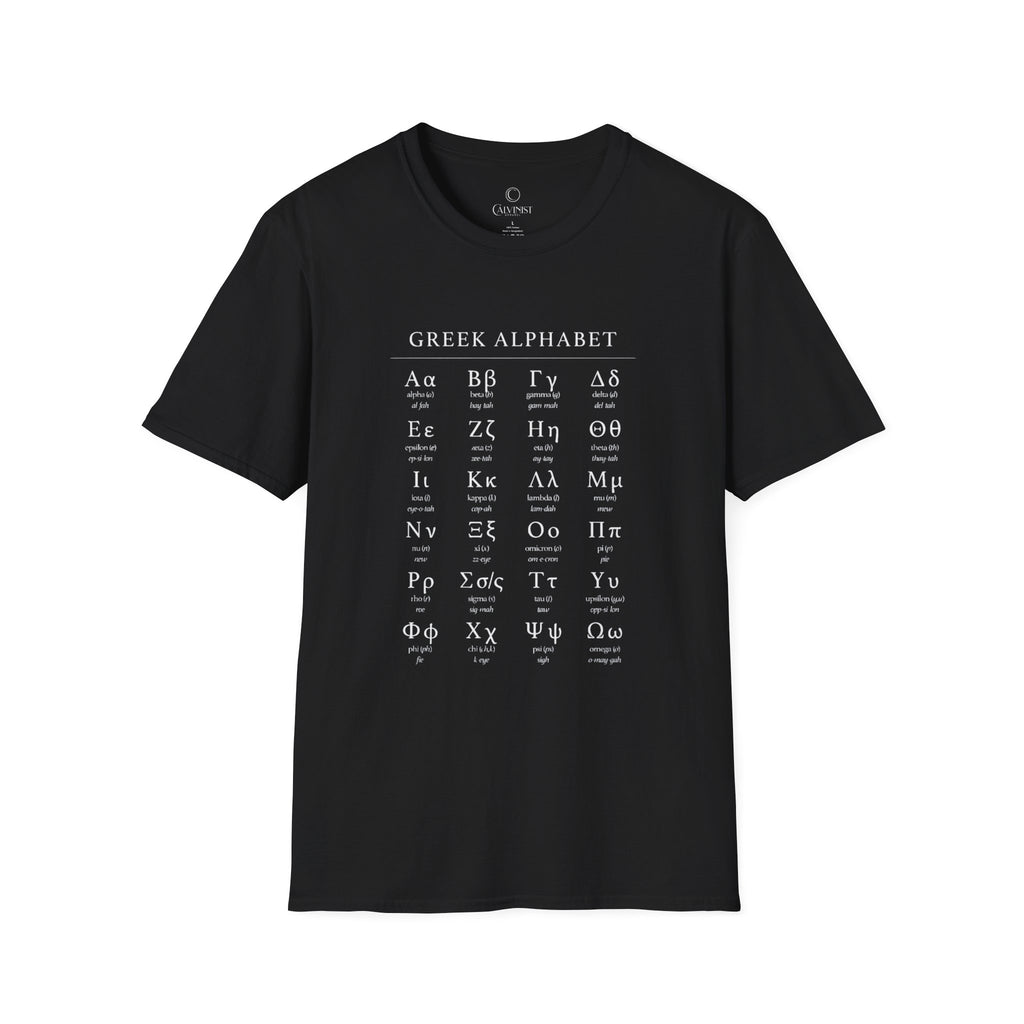 Greek Alphabet Unisex Softstyle T-Shirt - Perfect for Students and Scholars