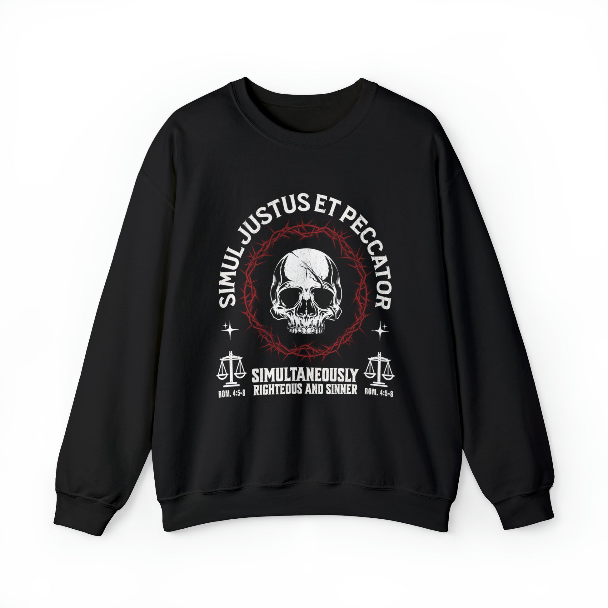 Simul Justus et Peccator - Crewneck Sweatshirt Calvinist Apparel™