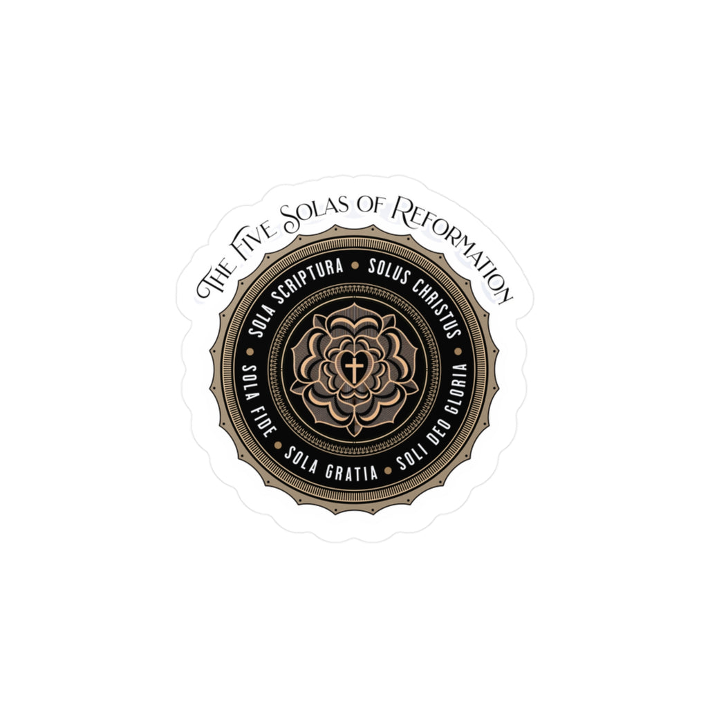 The Five Solas of Reformation - Kiss-Cut Vinyl Decals