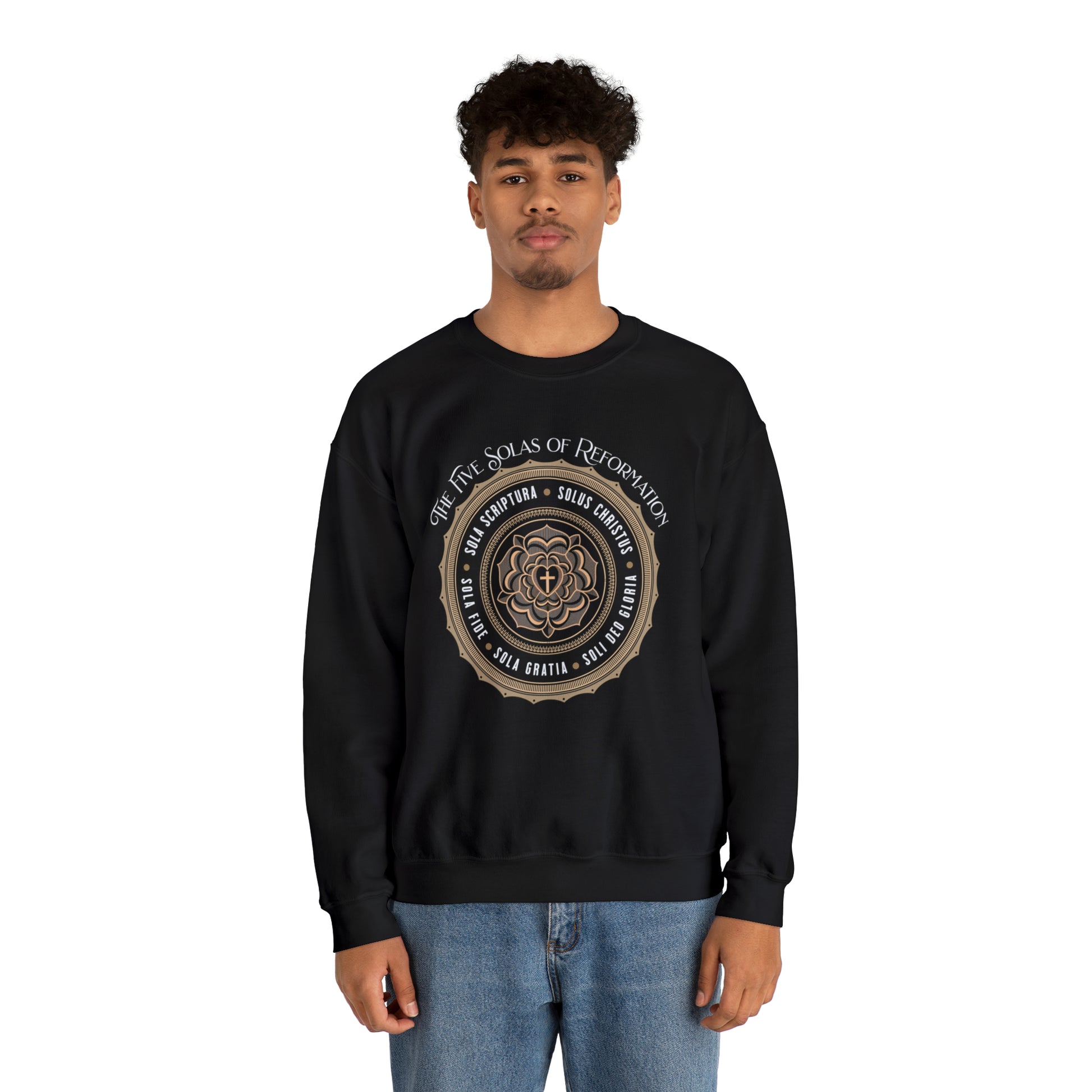 The 5 Solas - Crewneck Sweatshirt Calvinist Apparel™