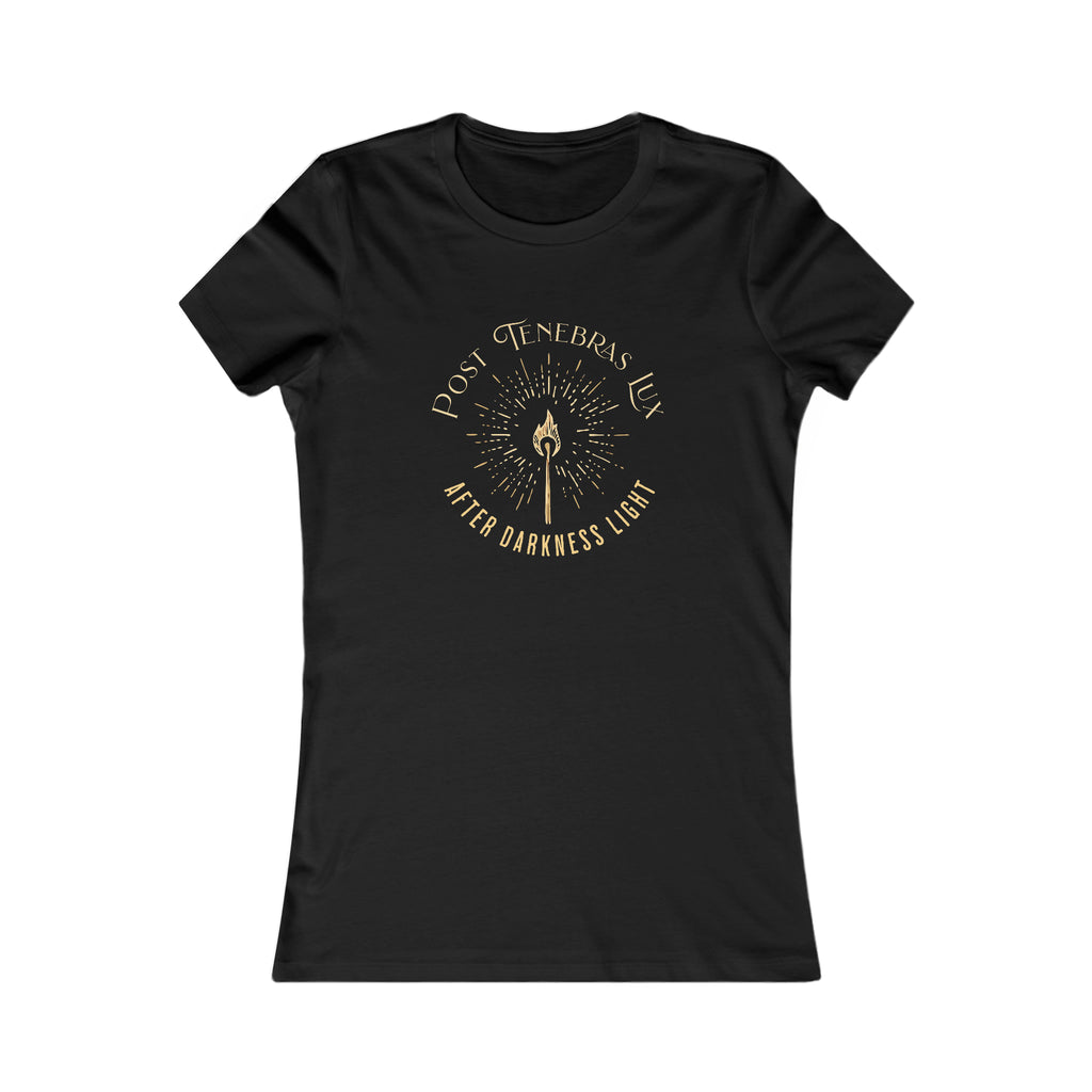 Post Tenebras Lux - Women's Slim Fit Tee Calvinist Apparel™
