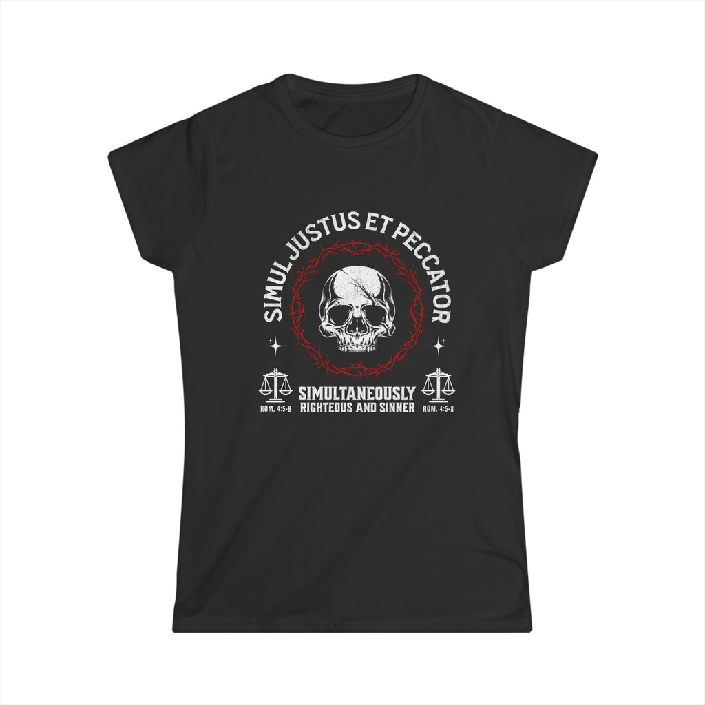 Simul Justus et Peccator - Women's Relaxed Fit Tee Calvinist Apparel™