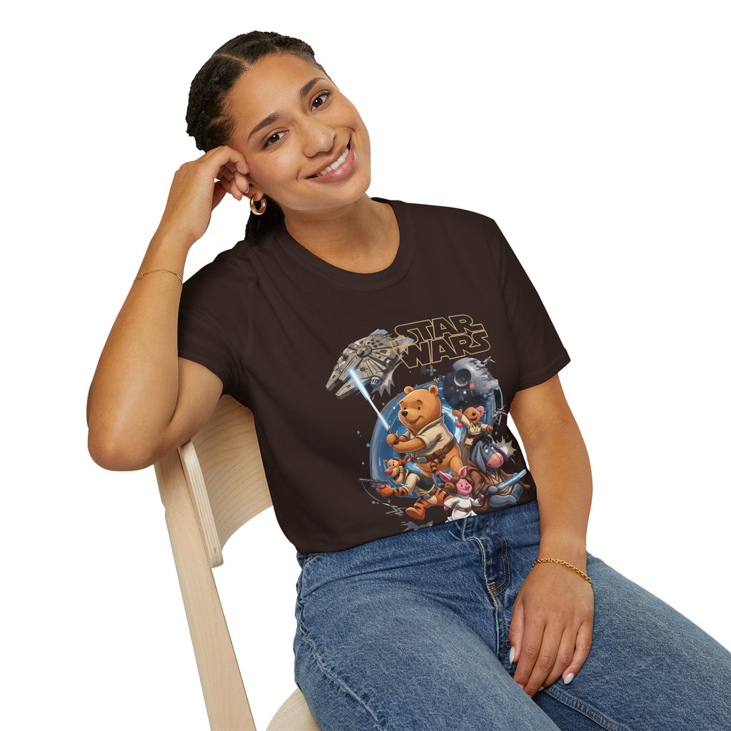 Winnie The Pooh Star Wars Tee — Retro Space Adventure Tee