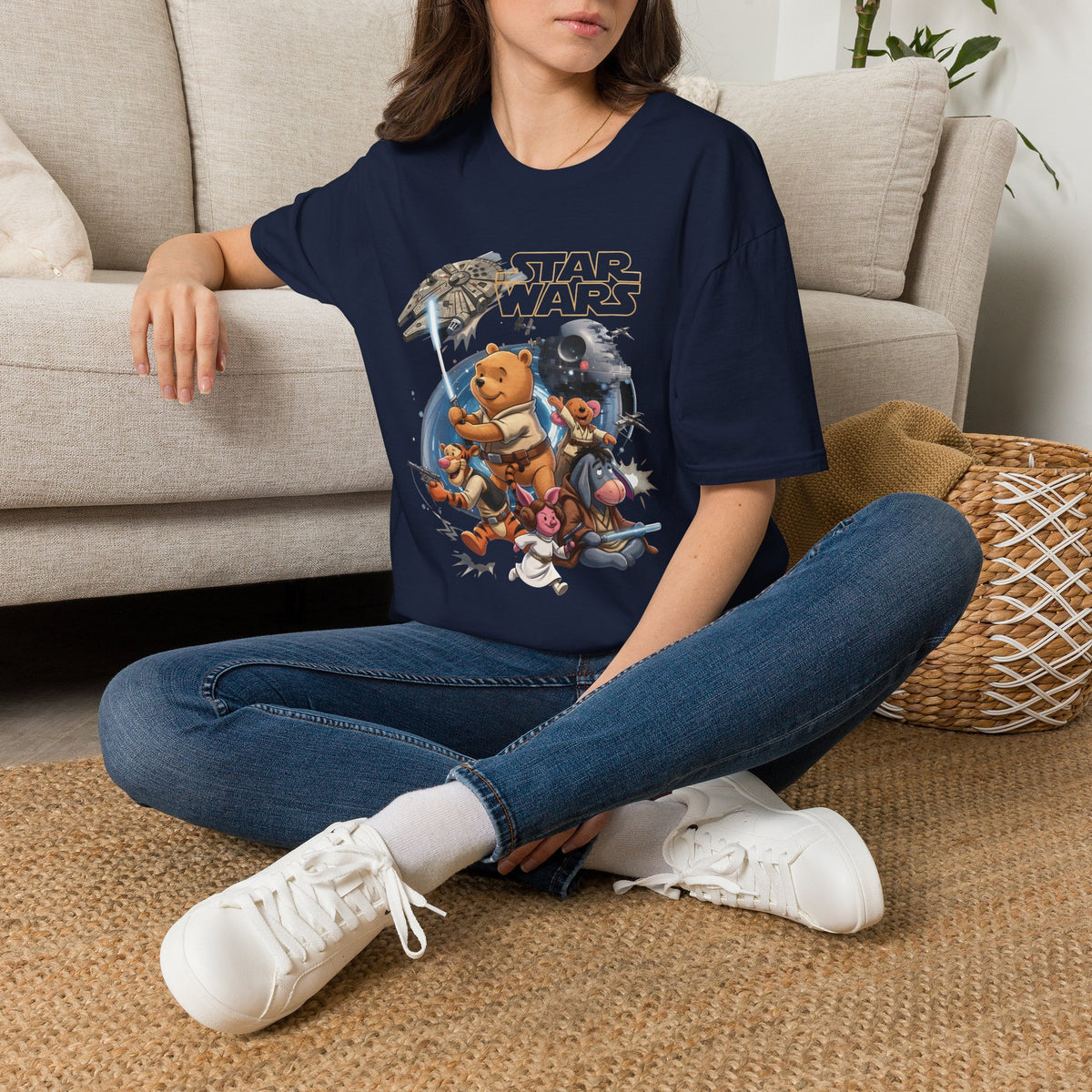 Winnie The Pooh Star Wars Tee — Retro Space Adventure Tee