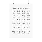 Greek Alphabet - Matte Vertical Posters