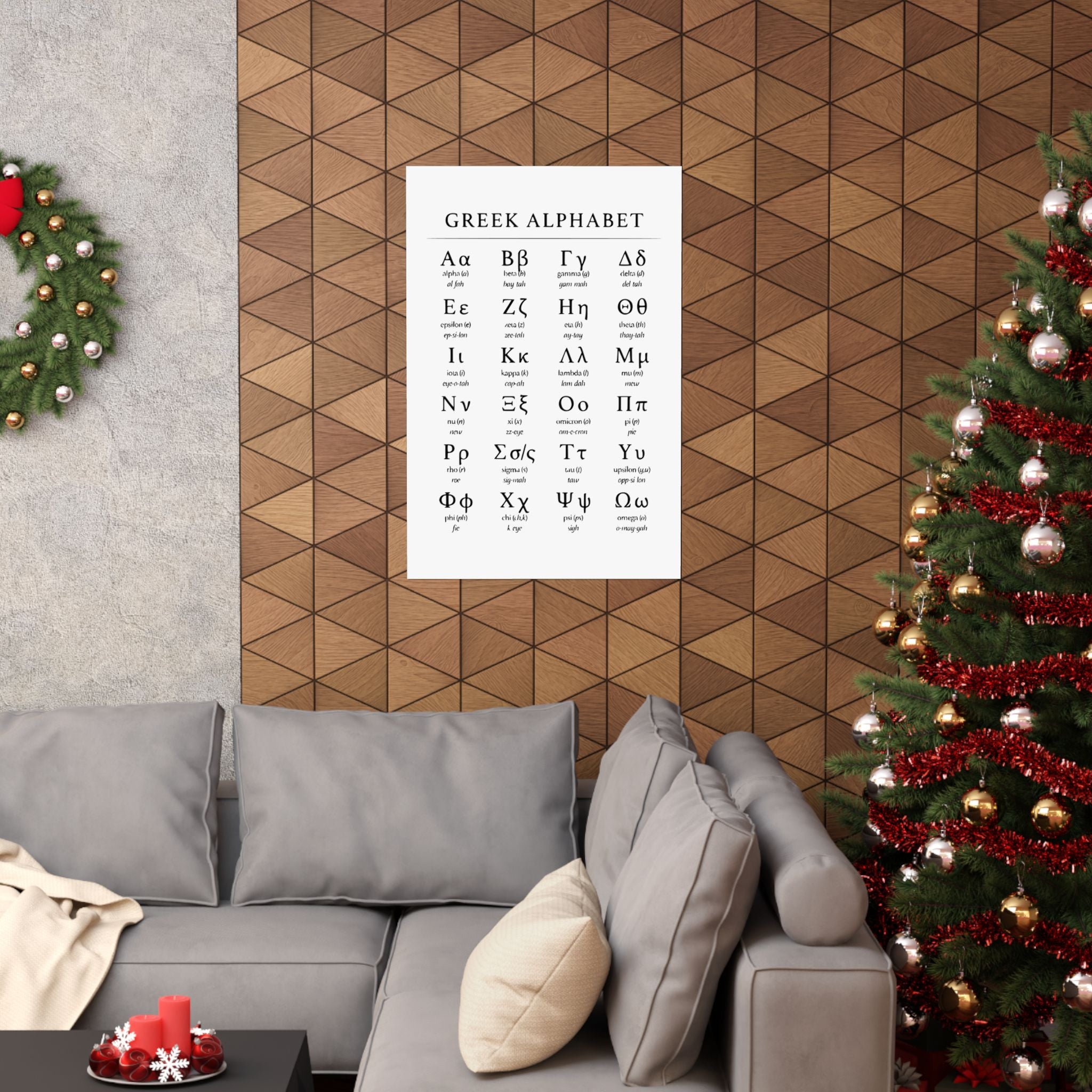 Greek Alphabet - Matte Vertical Posters