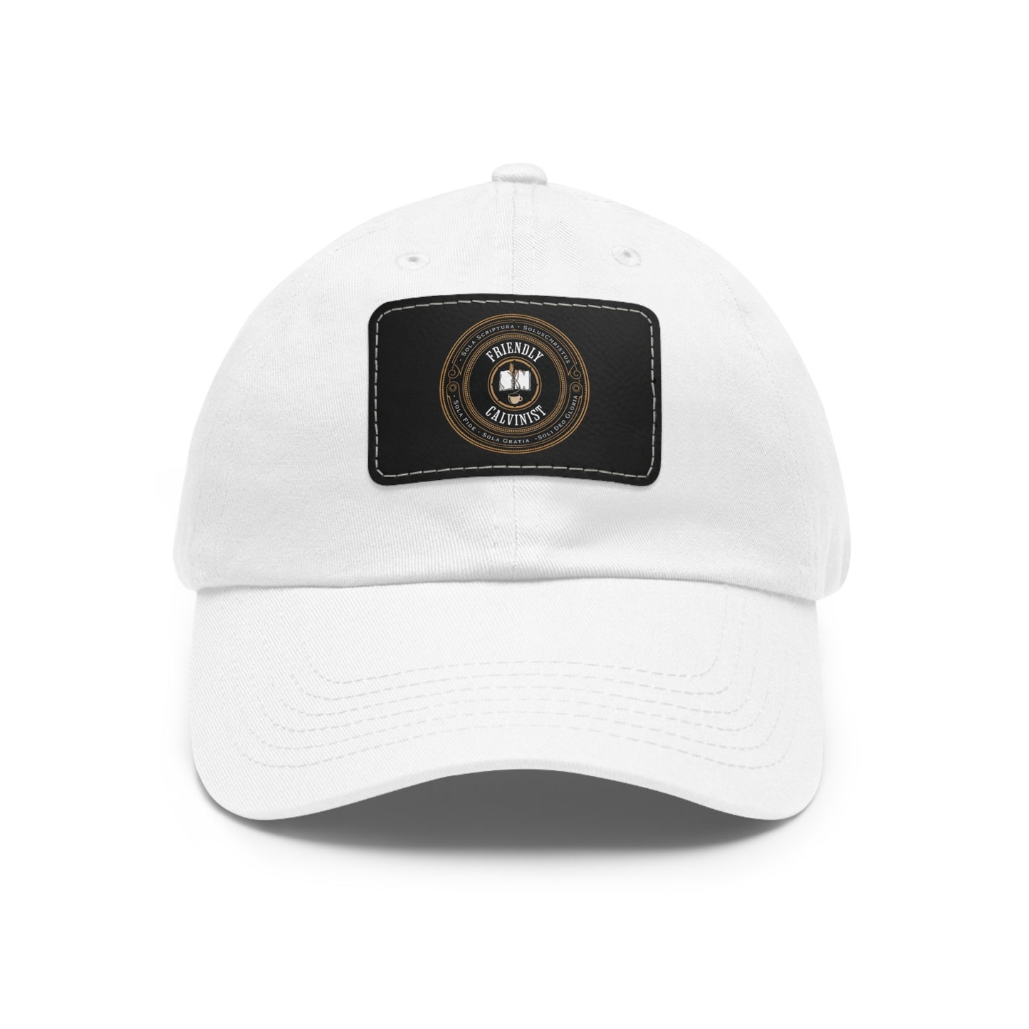 Friendly Calvinist - Dad Hat with Leather Patch Calvinist Apparel™