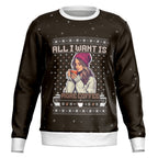 All I Want Is More Coffee - For Her - Brown Sweatshirt