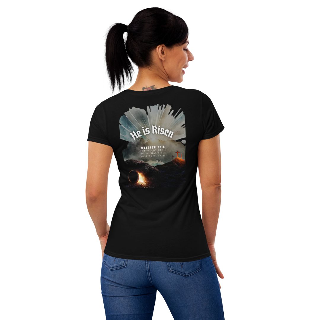 He Is Risen - Women's Slim Fit Tee Calvinist Apparel™