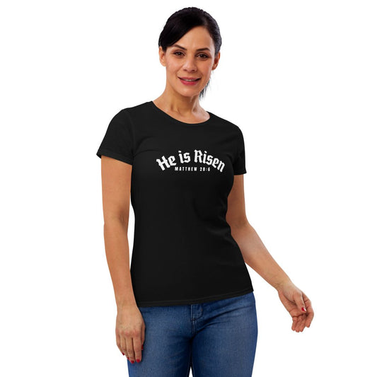 He Is Risen - Women's Slim Fit Tee Calvinist Apparel™