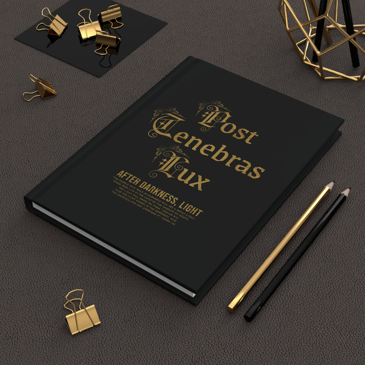 Post Tenebras Lux - Hardcover Journal Matte