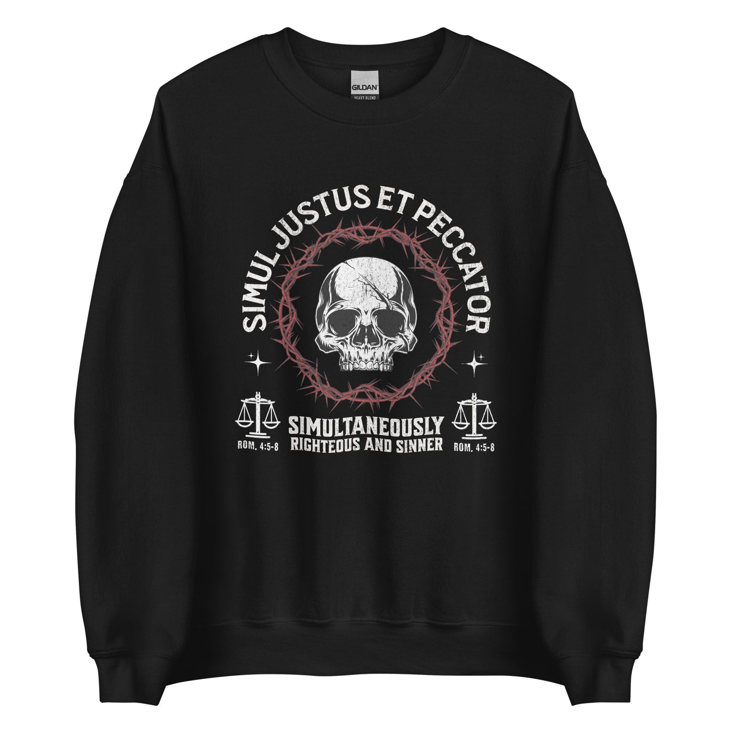 Simul Justus et Peccator - Crewneck Sweatshirt Calvinist Apparel™