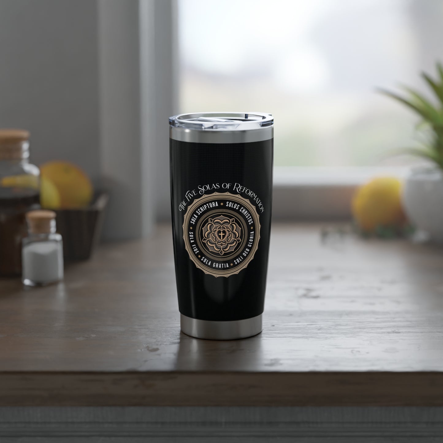 The Five Solas of Reformation 20oz Tumbler Calvinist Apparel™