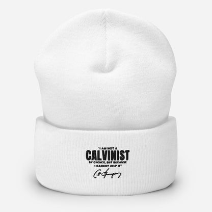 Not a Calvinist by Choice - Embroidered Cuffed Beanie Calvinist Apparel™