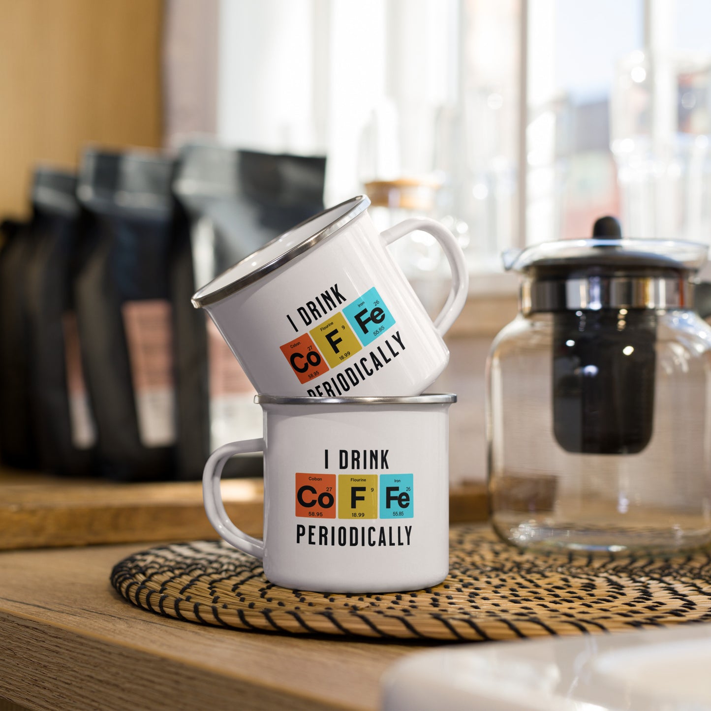 Drink Coffee Periodically - Enamel Mug Calvinist Apparel™