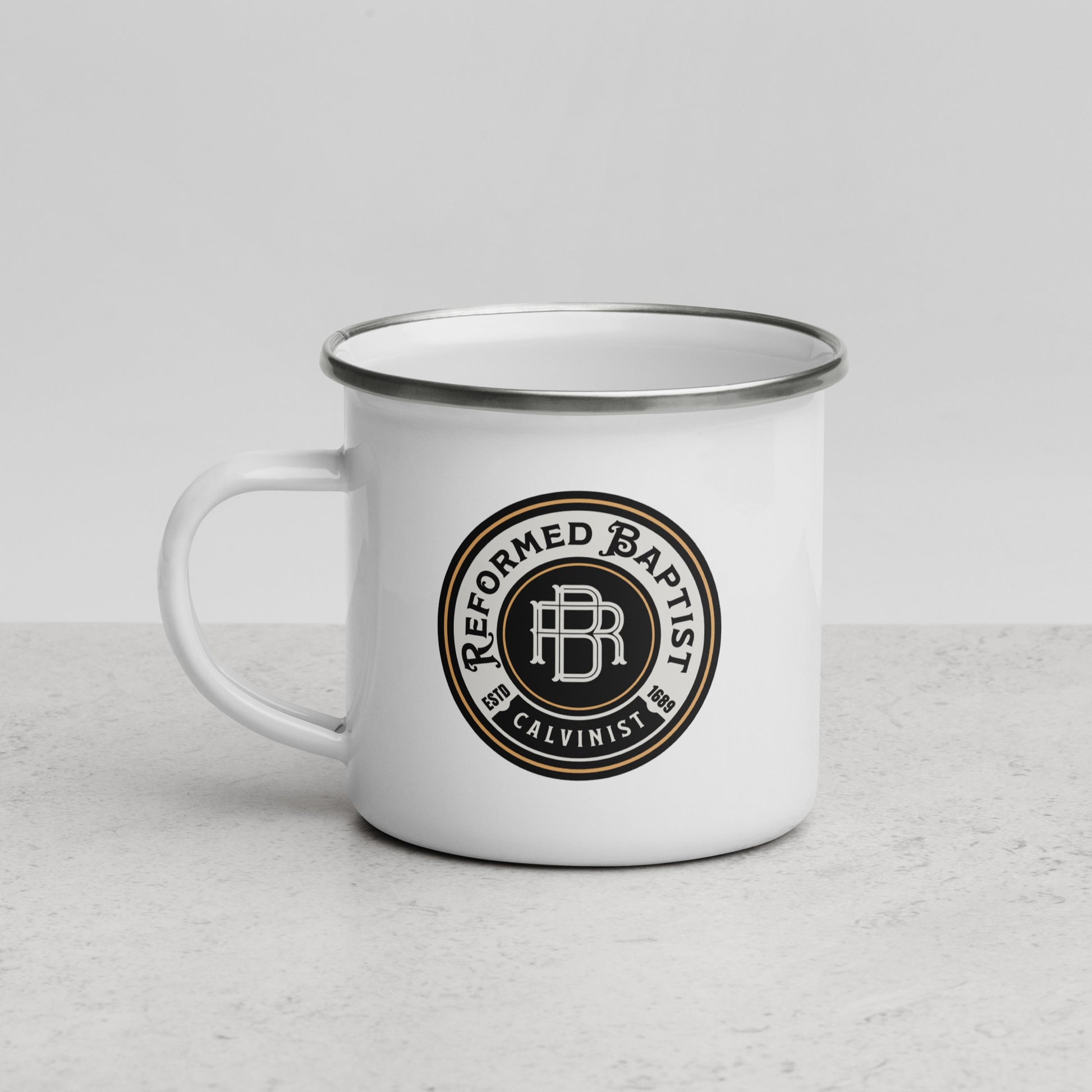 Reformed Baptist - Enamel Mug Calvinist Apparel™