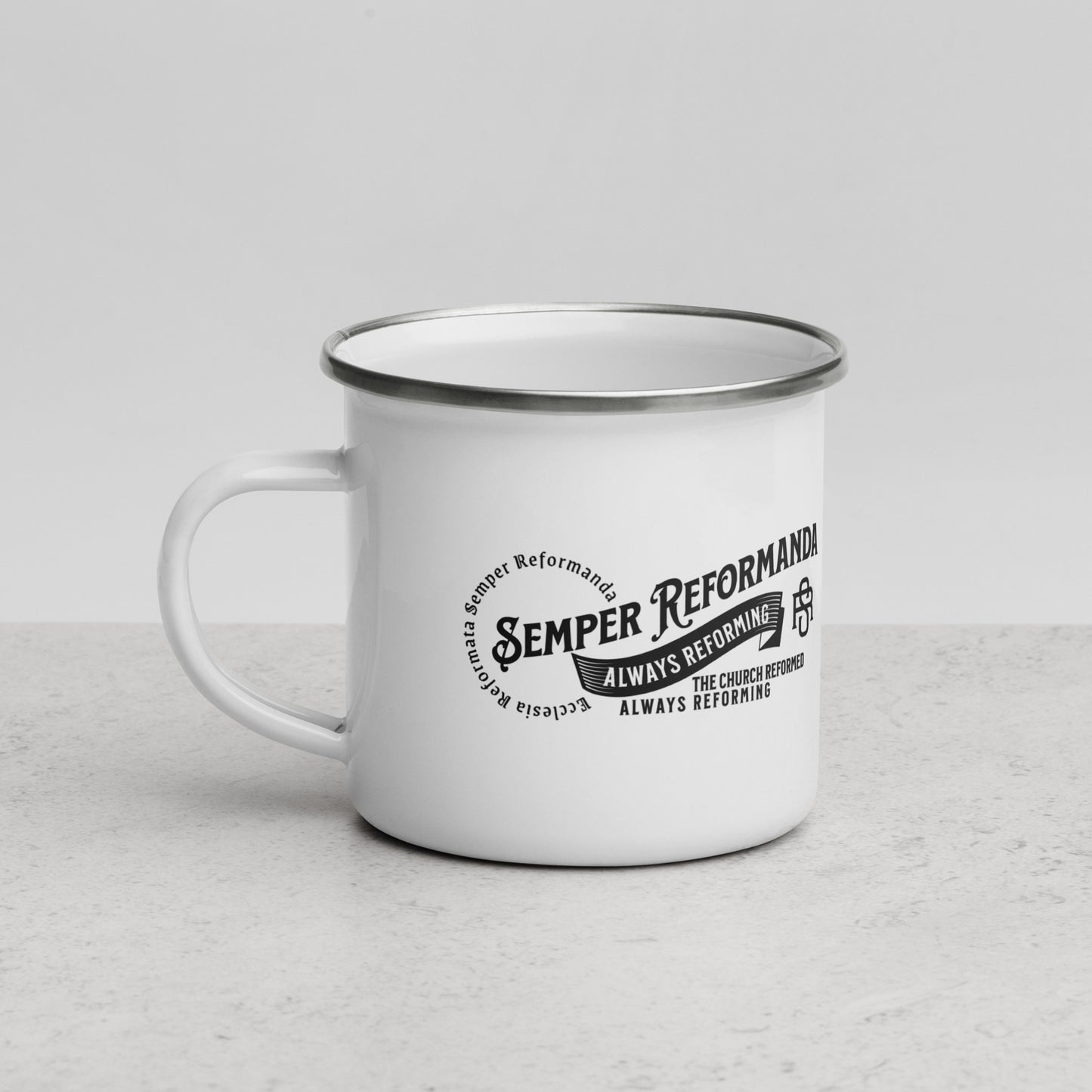 Semper Reformanda - Enamel Mug Calvinist Apparel™