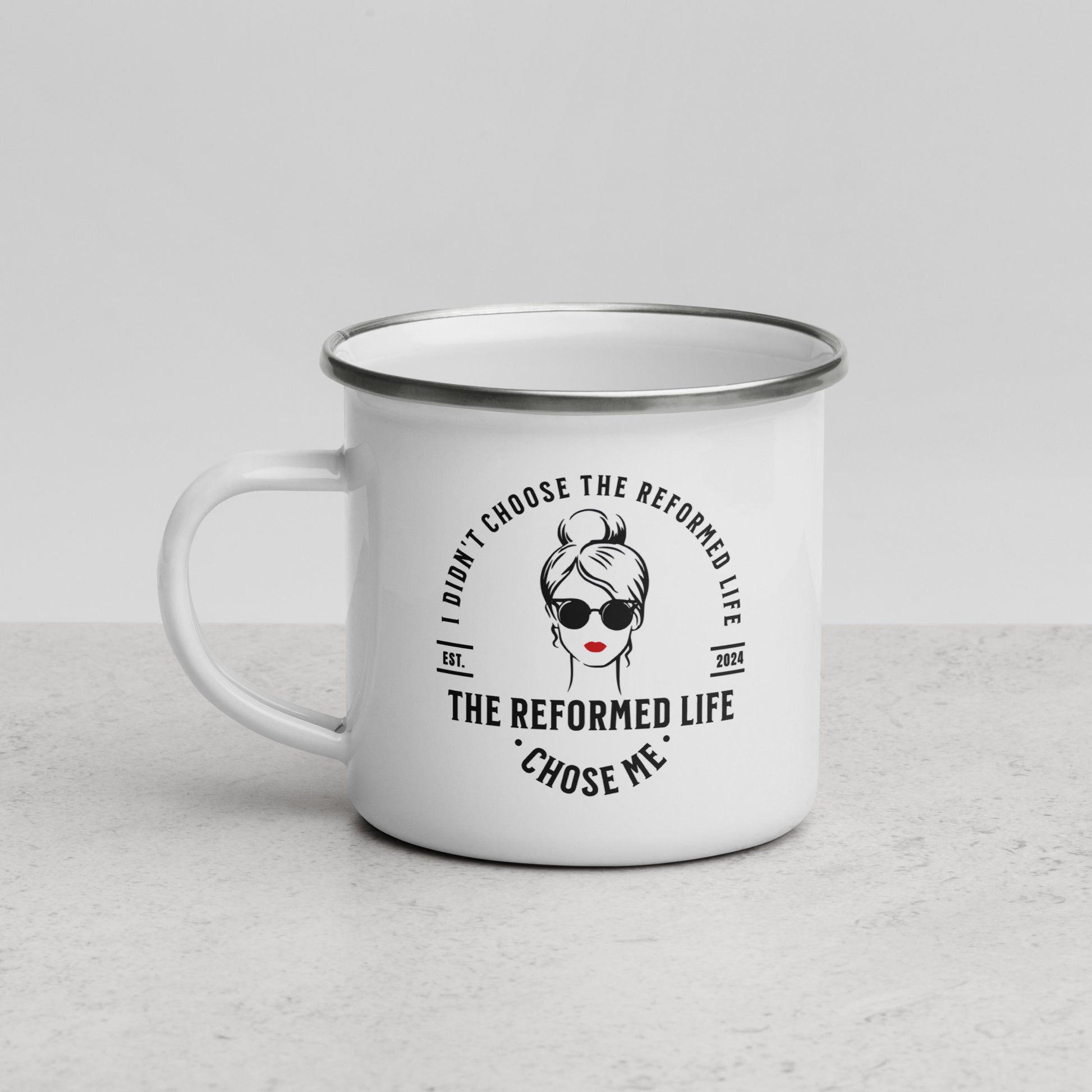 Reformed Life - For Her - Enamel Mug Calvinist Apparel™